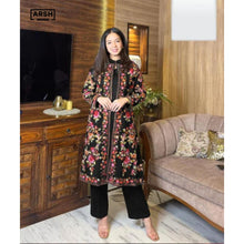 3 Piece Front Full Heavy Embroidered Gown With Sleeveless Inner And Trouser