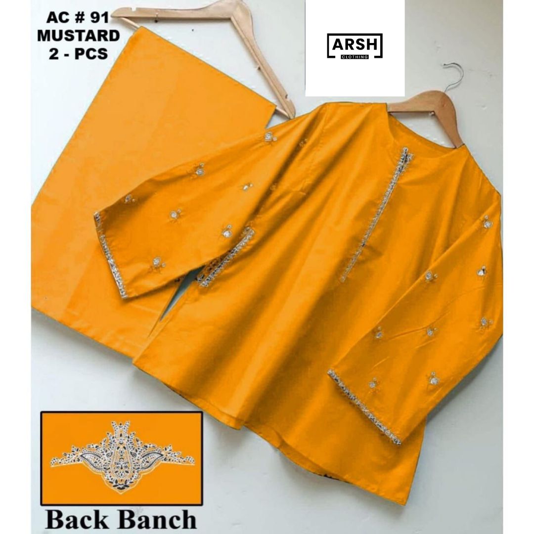 Pocket Style 2-Pcs Back Bunch Embroidery New Article with Stitch.&nbsp;