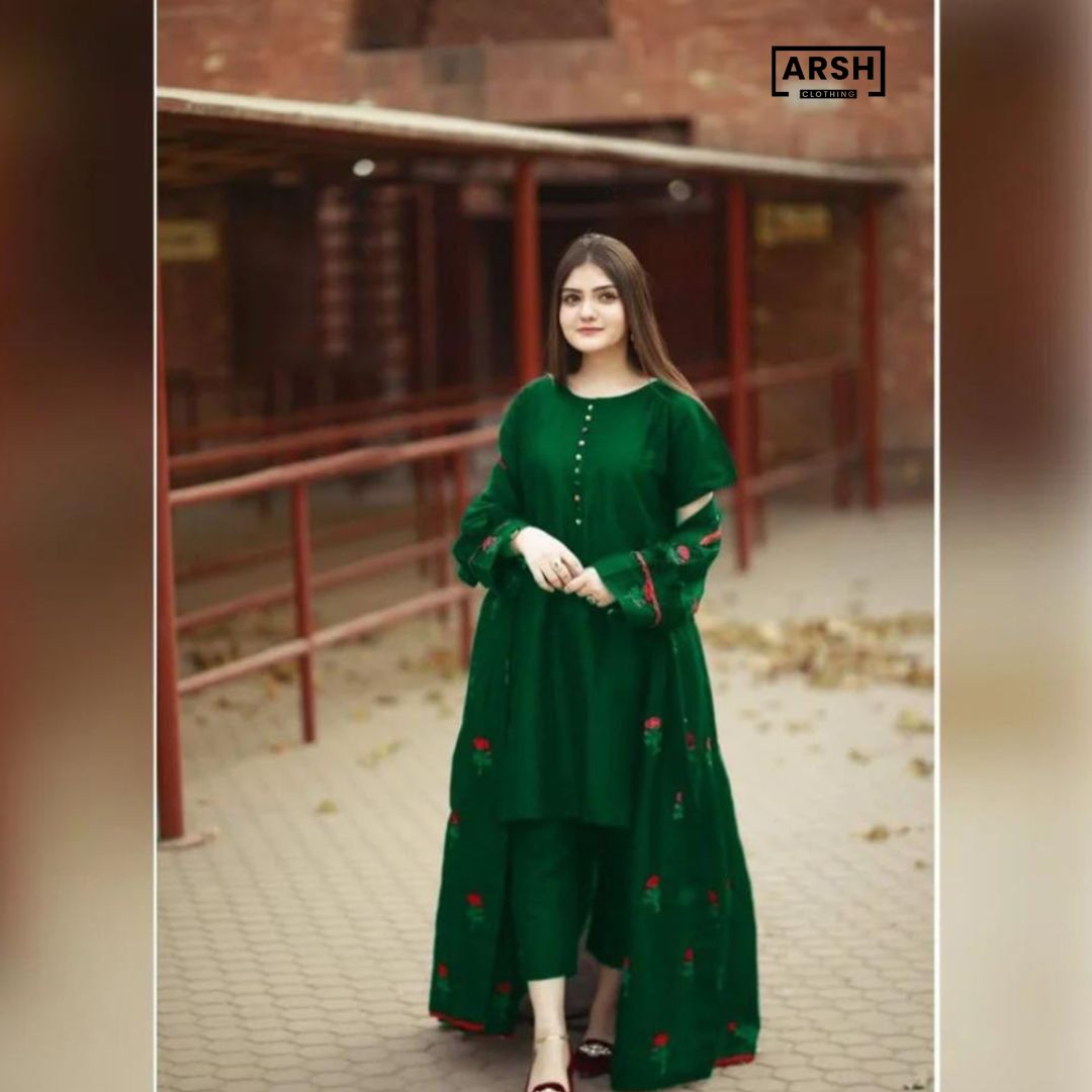 New flowers Rose gown article 3 Piece