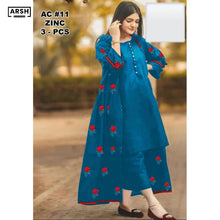 New flowers Rose gown article 3 Piece