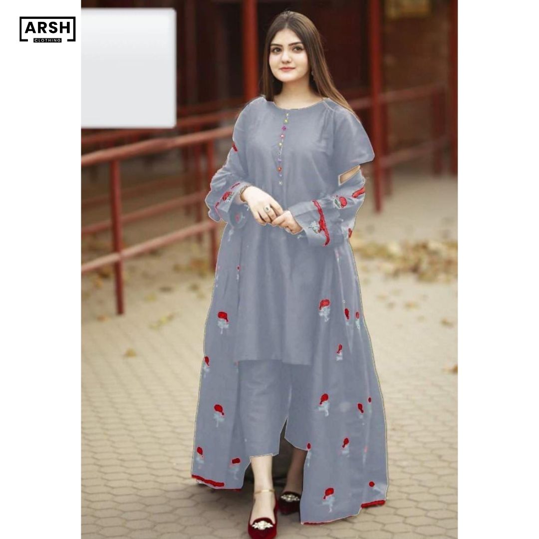 New flowers Rose gown article 3 Piece