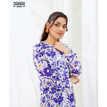 BLUE LAVENDER DREAM - PRINTED LAWN (PRET) - STITCHED 2 PIECE