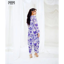 BLUE LAVENDER DREAM - PRINTED LAWN (PRET) - STITCHED 2 PIECE