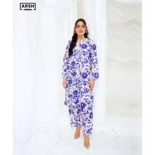 BLUE LAVENDER DREAM - PRINTED LAWN (PRET) - STITCHED 2 PIECE