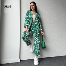 Stylish Zebra Print Coordinated Set 🐾 Trendy Gown & Trousers