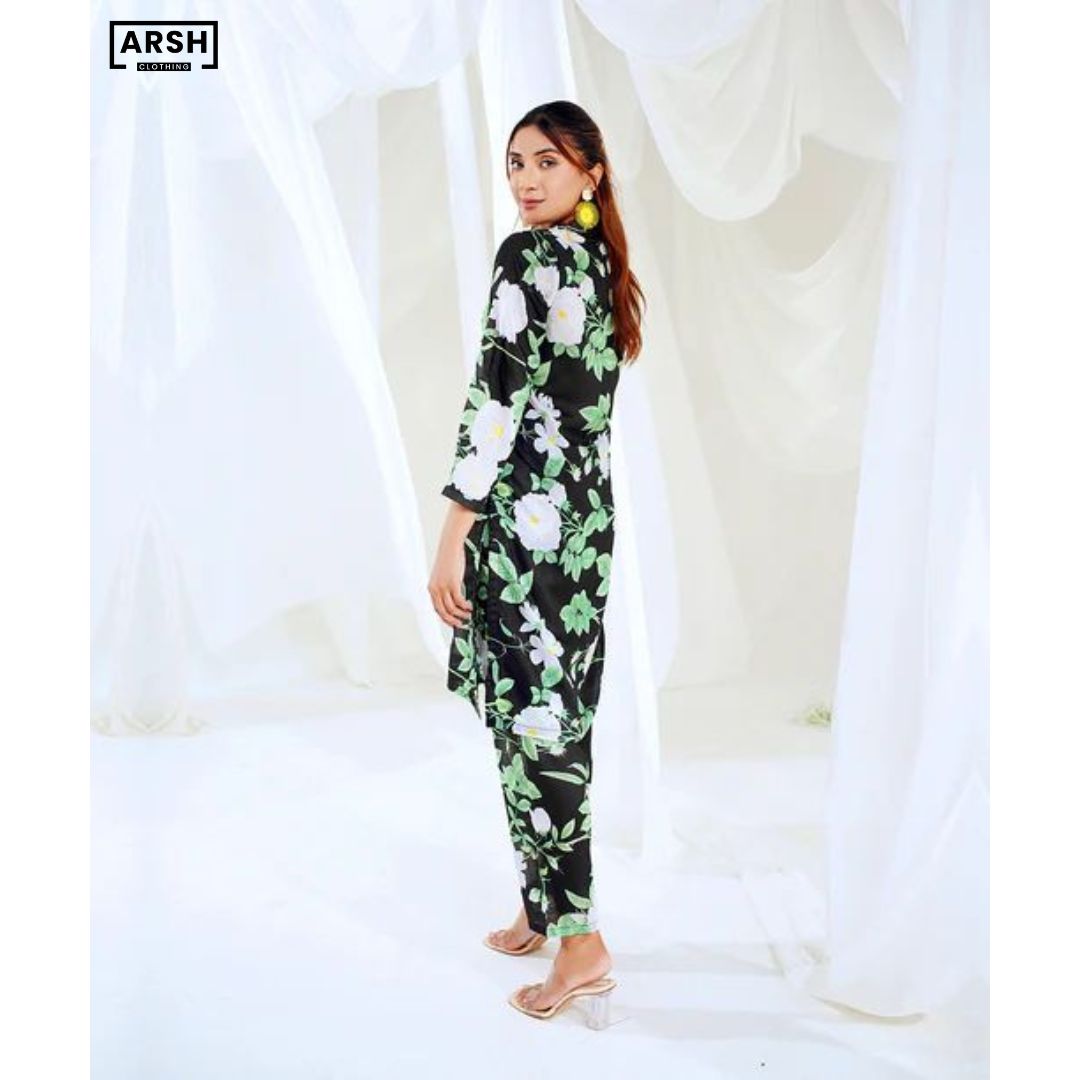MIDNIGHT GARDEN - PRINTED LAWN (PRET) - STITCHED 2 PIECE