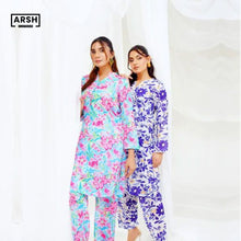 Multi FLOWER PETALS - PRINTED LAWN - STITCHED 2 PIECE