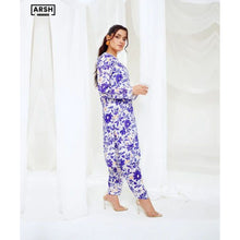 BLUE LAVENDER DREAM - PRINTED LAWN (PRET) - STITCHED 2 PIECE